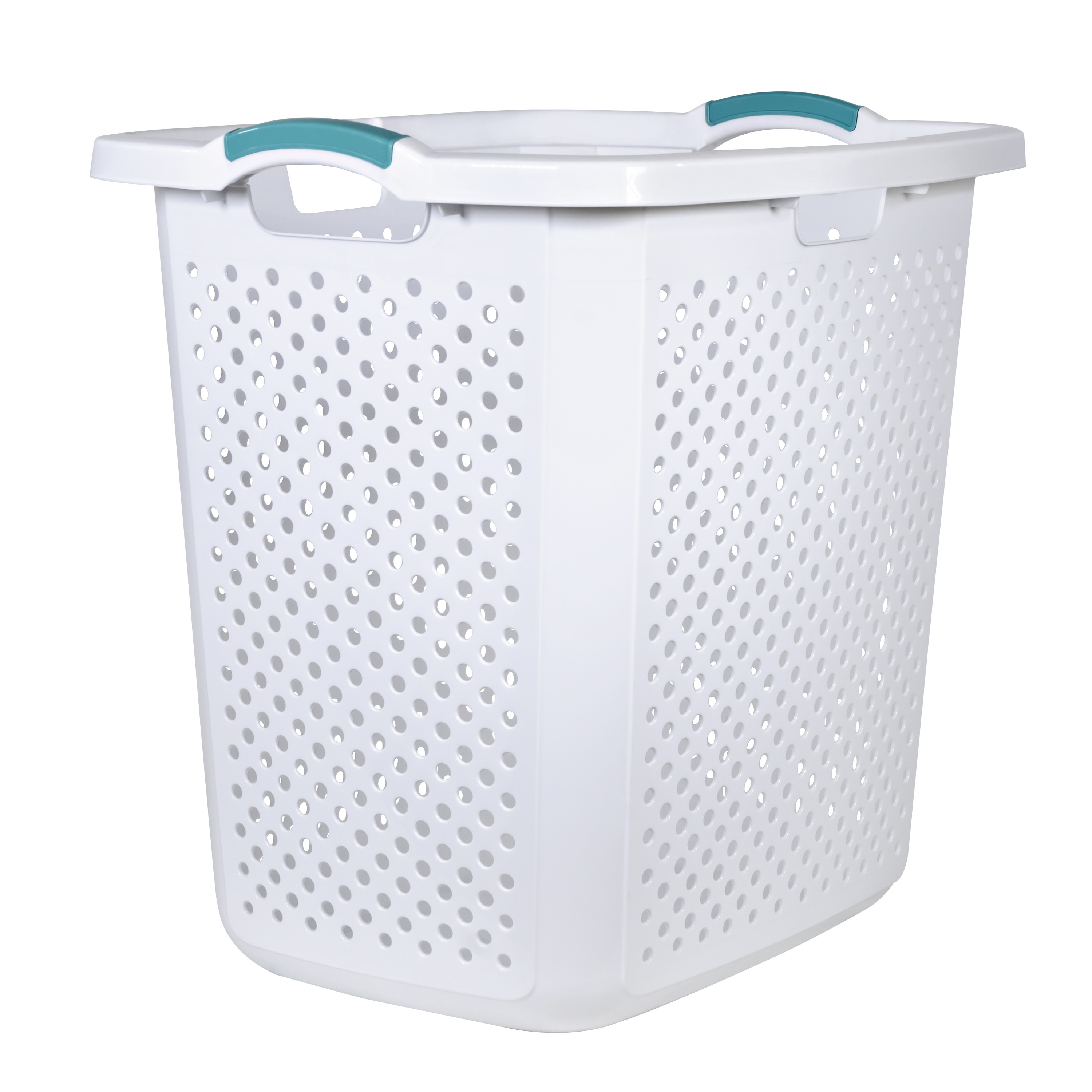 Home Logic Plastic Laundry Hamper, White, 2.5 Bushel photo 4