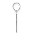 thumbnail image 2 of Diamond2Deal 14K Pendentif Initiale Lettre V en Or Blanc pour Femmes, 2 of 6