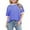 Blue, variant on Diufon Striped Shirts for Girls Casual Oversized Short Sleeve Crewneck Tops Spring Summer Pullover Top for Teen
