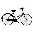 thumbnail image 2 of Black Silhouette Bicycle Wall Decal Sticker by Wallmonkeys Vinyl Peel and Stick Graphic (36 in W x 21 in H), 2 of 4