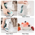 thumbnail image 2 of KEOUKE Rotary Ice Shaver Manual White - Stainless Steel Blade, Quick Labor-Saving Handle, Safe Stable Suction Base, Home Using Snow Cone Machine for, 2 of 6
