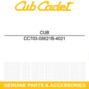 CUB CADET 703-08621B-4021 Lower Steering Column Yellow 2 Z Force SZ 48 FAB