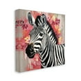 thumbnail image 4 of Stupell Industries Zebra with Pink Flowers Animals & Insects Painting Gallery Wrapped Canvas Art Print Wall Art, 24 x 24, 4 of 8