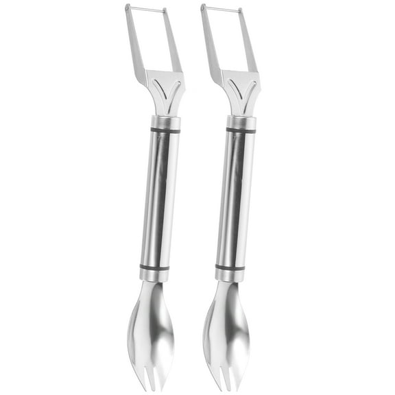 GAXIRE Watermelon Cutter Slicer Portable Tool Set 2Pcs Stainless Steel for Dry Fruits Chopping Outdoor Picnic