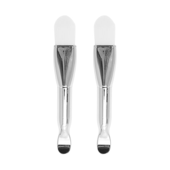 Unique Bargains 2 Pcs Soft Facial Mask Brush White