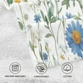 thumbnail image 5 of Yayeee 2 Pack Hand Towels for Bathroom 100% Cotton 16" x 28" Soft Absorbent Kitchen Towel, Blue Floral, 5 of 7