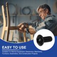thumbnail image 5 of Uxcell #8-32 x 3/8" Pan Head Machine Screws, 100 Pcs 304 Stainless Steel Screws for Cabinet Drawer Knob Pull, Black Oxidation, 5 of 7