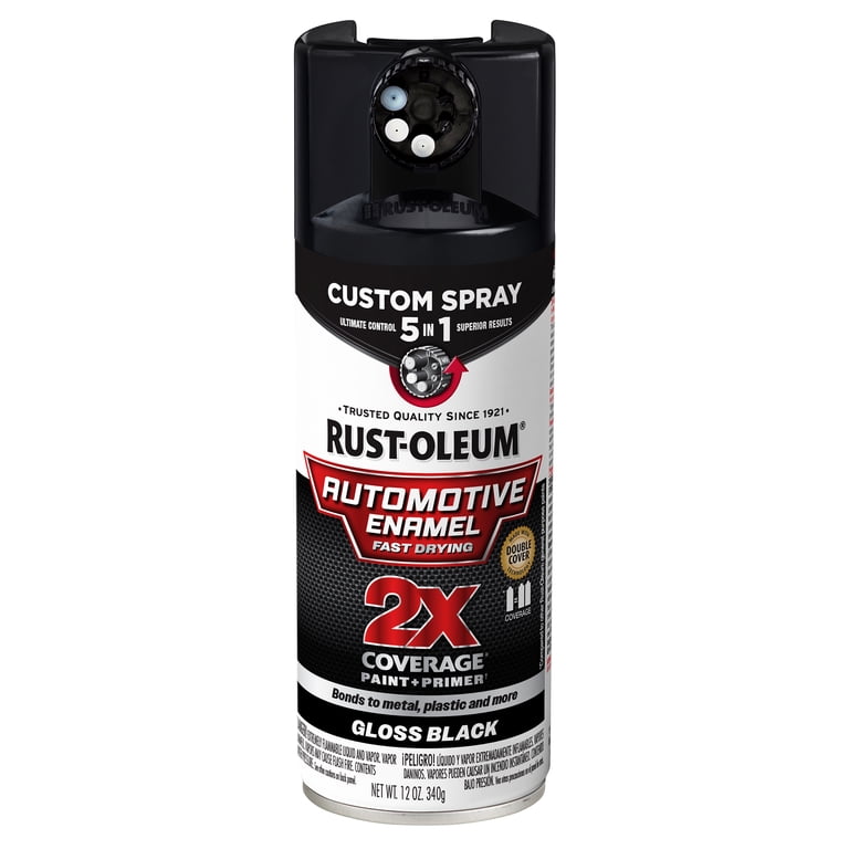 Rust-Oleum 2X Automotive Enamel Spray Paint, Black Gloss photo 1