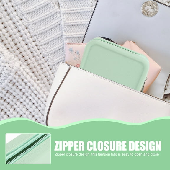 Zcyifa pad holder for period Sanitary Pad Bag Reusable Pad Holder Period Tampon Bag Pad and Tampon Holder for Purse