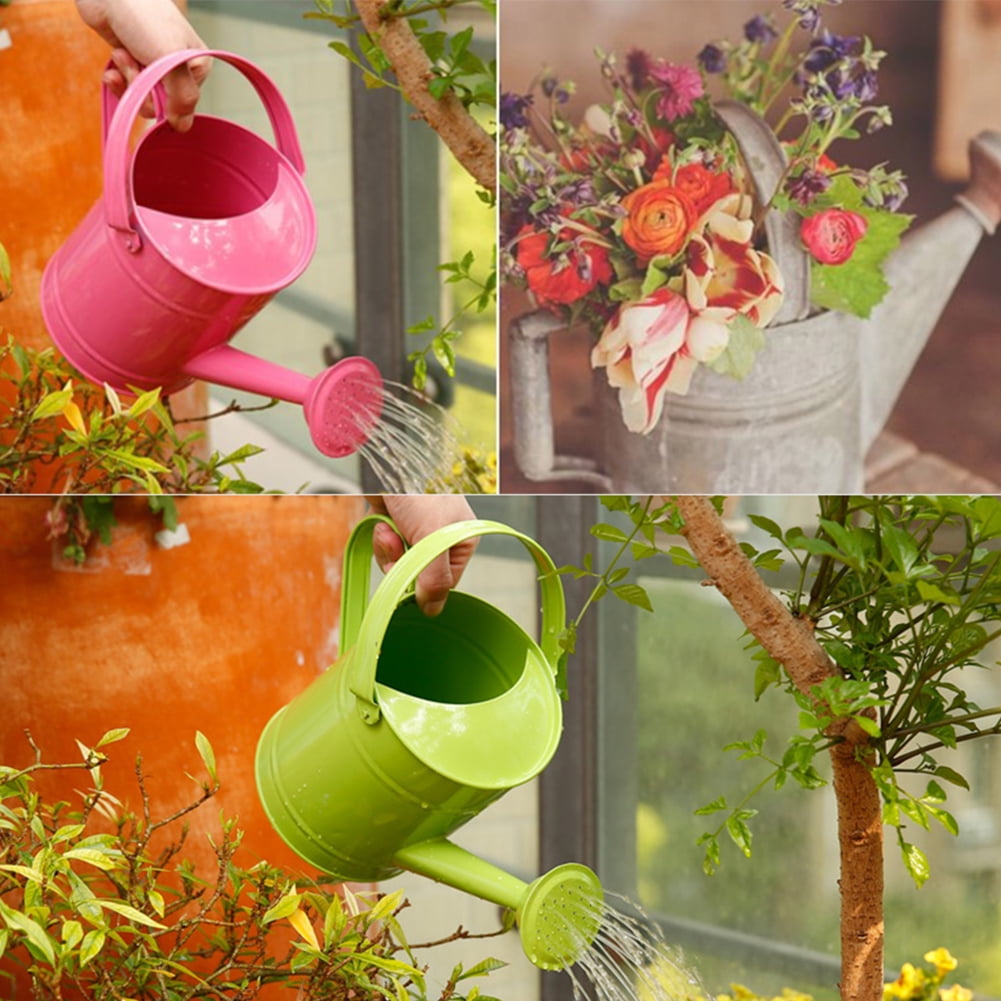 1.5L Plant Watering Can Pot  Flower Spray Bottle Shower Iron Home Garden Tool