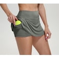 thumbnail image 3 of icyzone Athletic Tennis Skirts for Women with Pockets Shorts, Workout Running Golf Skorts, 3 of 7