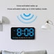 thumbnail image 5 of Inteprter Reloj de pared LED con alarma dual, brillo ajustable y visualización de fecha controlada por voz 5. Dual Decoración del hogar Estilo 5, 5 of 6