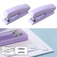 thumbnail image 4 of enjoywould Small Stapler Anti-slip Efficient Labor-saving Macaron Color Portable Medium Size Multi-functional Student Stapling Tool Office Supplies, 4 of 10