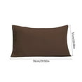 thumbnail image 3 of Bxaolu 2 Pack Pillow Cases, Super Soft Pillowcases with Envelope Closure, Fade and Stain Resistant Queen Size Pillow Covers, 20x30, Coffee, 3 of 6