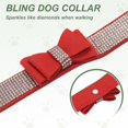thumbnail image 4 of Mumup Cute Dog Collar with Bling Rhinestone, Bling Dog Collar Adjustable Leather Diamond Sparkling Jewel Accessories  Intended for Teacup/Cat/Small Medium Large Pet, 4 of 7
