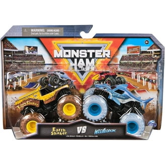Monster Jam Pit Party Carrying Case, Includes 10 Trucks