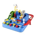 thumbnail image 1 of Tren, vagones, juego de aventuras, modelo de carreras de rieles, juguetes educativos tempranos, actividad de juego, regalo de cumpleaños para niños, niñas, al aire libre, azul kenally FN000739-02B, 1 of 7