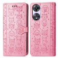 thumbnail image 1 of Funda Cartera FOXDOCK para OPPO A78 , Flip PU con Relieve de Gatos y Perros, Tarjetero y Soporte, 1 of 6