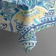 thumbnail image 5 of Blue Paisley and Floral Pattern Rectangle Tablecloth 60"x120",Waterproof Polyester Rectangle Table Cloth, Wipeable Spillproof Polyester Tablecloth for Dining, Camping, Indoor and Outdoor, 5 of 6
