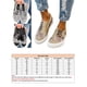 thumbnail image 2 of Oucaili Mocasines Zapatos para mujer Ancho ancho Zapatos sin cordones Mocasines de lona Zapatillas de deporte Caminar Conducir Zapatos náuticos, 2 of 4