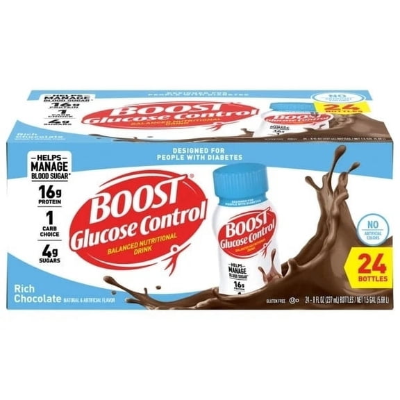 Boost Glucose Control Rich Chocolate 8 Fluid Ounce (Pack of 24)