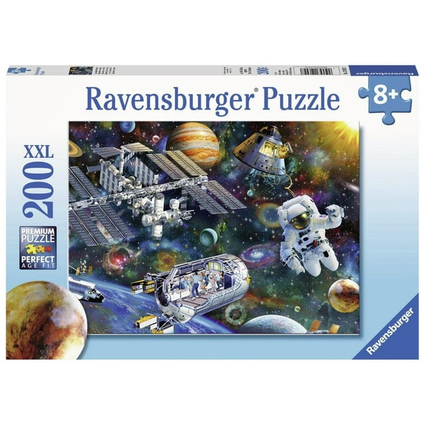 Ravensburger 12692 Cosmic Exploration, Puzzle 200 pièces pour enfants,  Chaque pièce est unique, Les pièces s'emboîtent parfaitement, Multi, 19,5  x 14,25 
