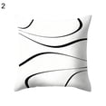thumbnail image 4 of Walbest Decorative Throw Pillow Cover 17.72x17.72 Inch, Modern Black and White Square Pillow Cover Case for Cushion Sofa Bed Cushion and Living Room Farmhouse Decoration (Pillow Not Included), 4 of 6