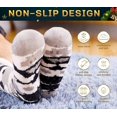 thumbnail image 4 of Men's Winter Thermal Fleece Lining Knit Slipper Socks Christmas Non Slip Socks, 4 of 6
