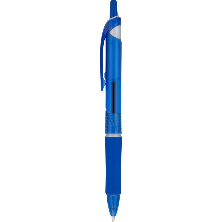 Pilot Acroball Retractable Hybrid Gel Pen, Medium Point, 1.0mm, Translucent  Blue Barrel, Blue Ink