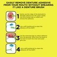 V3 Hard Plastic Denture Brush Denture Gel Adhesive Remover Remove Denture Gel Adhesive