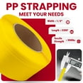 thumbnail image 2 of Banding Strapping Kit, Pallet Strapping Kit with Tensioner & Sealer Tool, 3200FT PP Plastic Banding, 200 Metal Seals, Reusable, Heavy-Duty Packaging Kit for Warehouse, Transportation, Home Use, 2 of 7