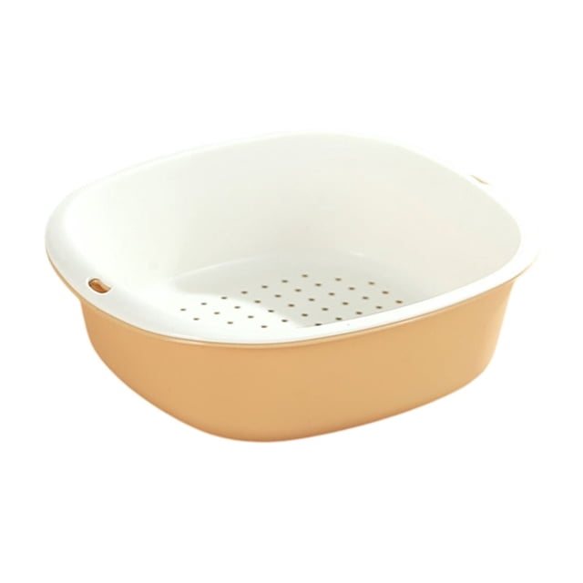 Tumotour Kitchen Organizer Basket Food Safe Plastic Drainer Space Saving Storage Container For Vegetables Utensils Sturdy Easy Clean Multi Purpose Use