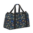 thumbnail image 2 of Xecao Undersea Animals Pattern ​Lightweight Crossbody Weekender Bag Mesh Side Pockets Padded Handles Sports Outdoor Gear Organizer, 2 of 7