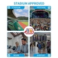 thumbnail image 5 of Bagenius Clear Purse Bolsa transparente aprobada por el estadio con correas extraíbles para el trabajo, eventos deportivos y conciertos, 5 of 5