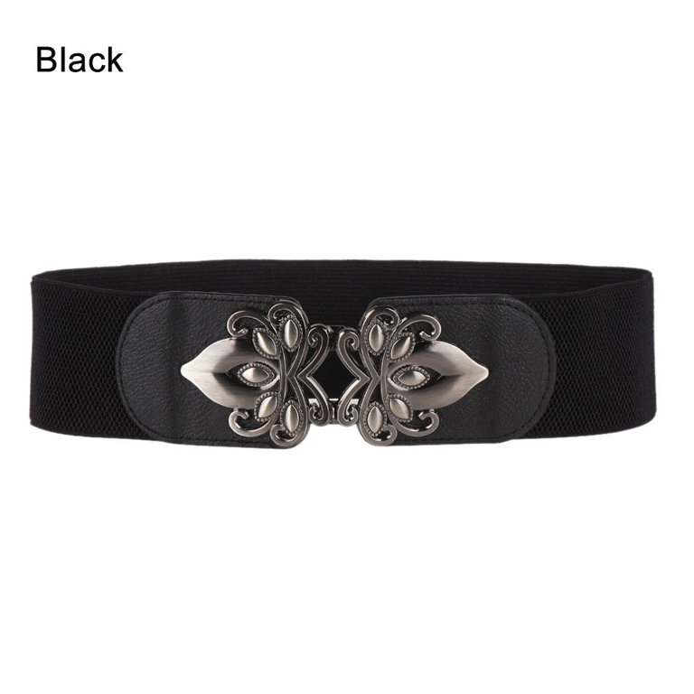 Accessories, Black Stretch Belt Decorative