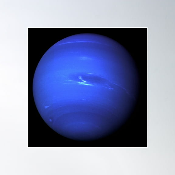 Planet Neptune Poster Wall Art, Modern Wall Decor, 16x16 UNFRAMED