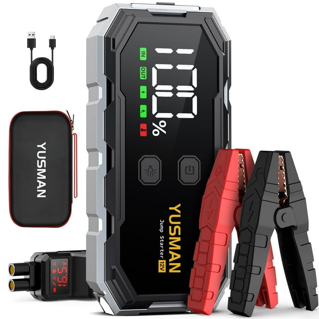 LED de carga rápida YUSMAN para coche, 8000 A, 12 V