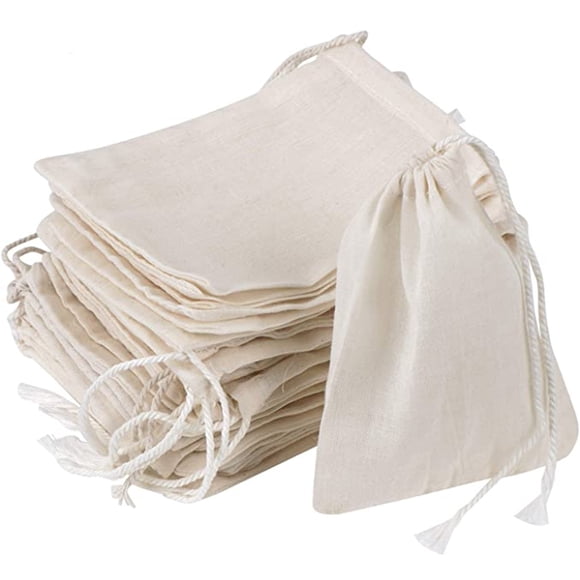 Kenally Bolsas de lona con cordón de 100 piezas, filtro de malla fina de Color sólido, bolsa de especias de secado rápido fiable para sujetar Artesanía 30*40cm Kenally TO007843-11B