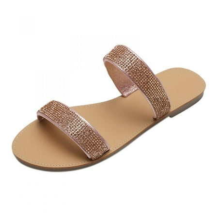 

Homedles Sandals Women- Summer Ladies Breathable Cloth Slippers Sandals Casual Flat Shoes Pink