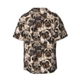 thumbnail image 2 of Fotbe Pug print Short Sleeve Button Down Shirts for Men Casual Summer Beach Wrinkle Free Shirt-4X-Large, 2 of 7