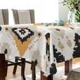 thumbnail image 4 of Yayeee Tablecloths for Rectangular Tables 54 x 54 inch Party Table Cover, White and Black, 4 of 6
