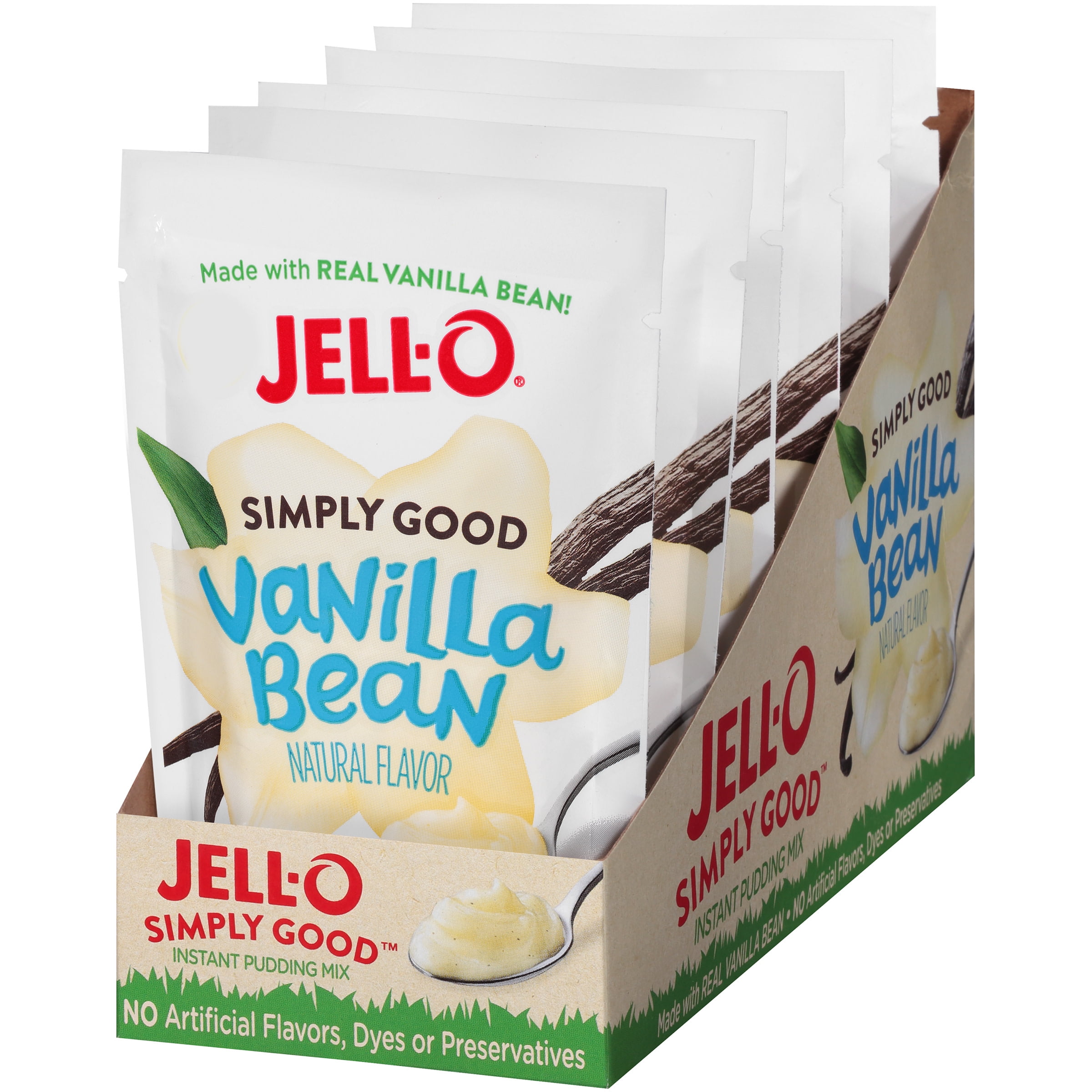 JELL-O Simply Good Vanilla Pudding 3.9 oz Pouch
