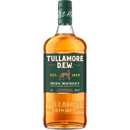 Tullamore D.E.W. Original Irish Whiskey, 750ml Glass Bottle, 40% ABV 80 Proof