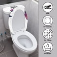 thumbnail image 4 of HELLHERO Toilet Dust Cover Set Mother's Day Gifts 2 Piece Stretch Fit Universal Lid Cover Set for Toilet Stretch, 4 of 6