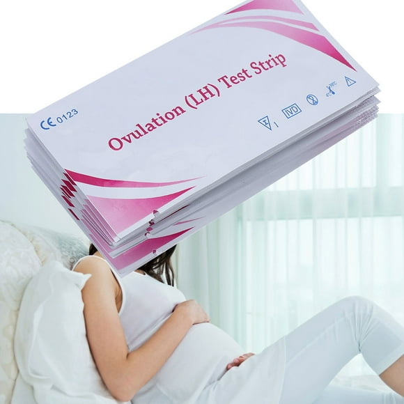 FLAMEEN 10 Pièces Bandelette de Test LH, Kit de Prédicteur d'Ovulation, Test de Grossesse Ovulation Prédire Moniteur de Fertilité pour Test d'Ovulation