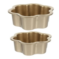 2 Pcs Cake Mold Square Baking Loaf Nonstick Pans Roasting Golden