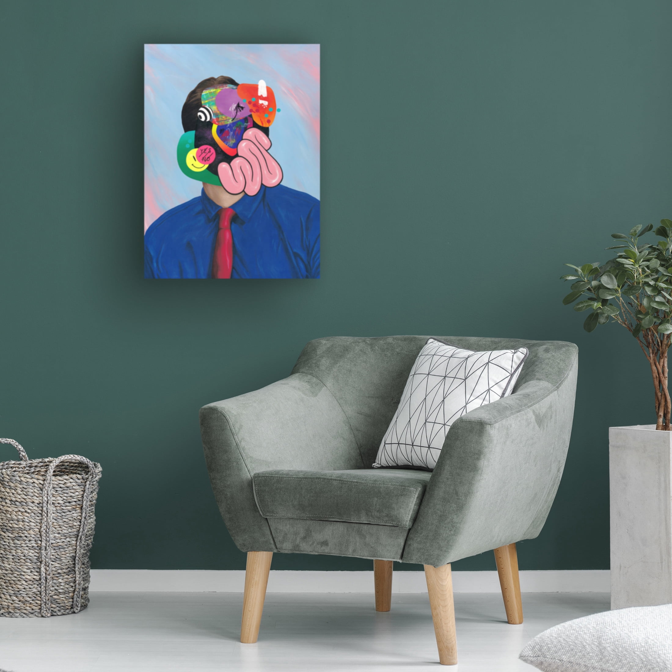 Trademark Fine Art Famous When Dead Trying Hard To Look Busy Canvas Wall Art