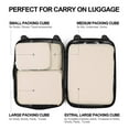 thumbnail image 3 of Gonex 4 Set Compression Packing Cubes for Travel Expandable Luggage Organizers Bags for Carry on Suitcases, 3 of 9