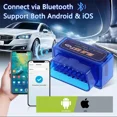 thumbnail image 3 of Bluetooth OBDII Scanner for Android iOS, Car Check Engine Light Code Reader Tool, 3 of 7