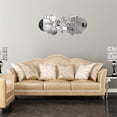 thumbnail image 4 of Less Than 5 Wall stickers Home Accessories Mirror Wall Sticker Round Puzzle Acrylic Wall Sticker, 4 of 7